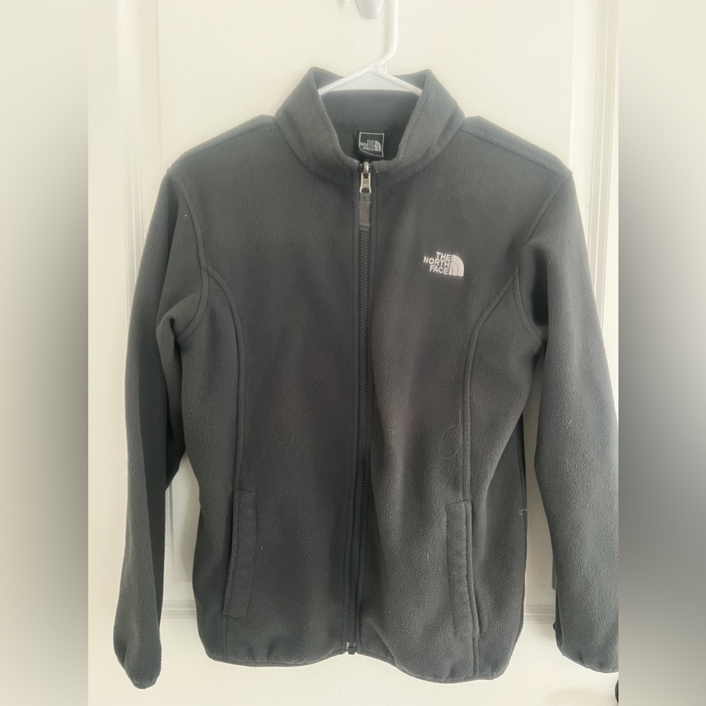 Gray The North Face zip up fleece